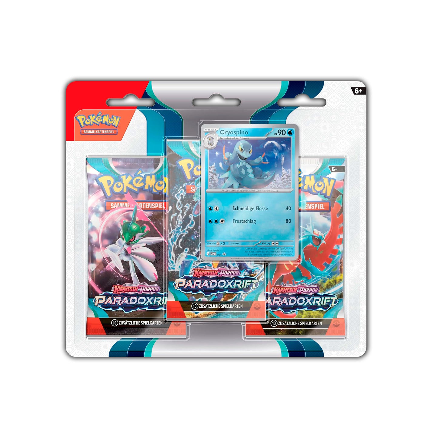 Pokémon Sammelkartenspiel: 3er Blister, verschiedene Stile - Paradoxrift (DE)