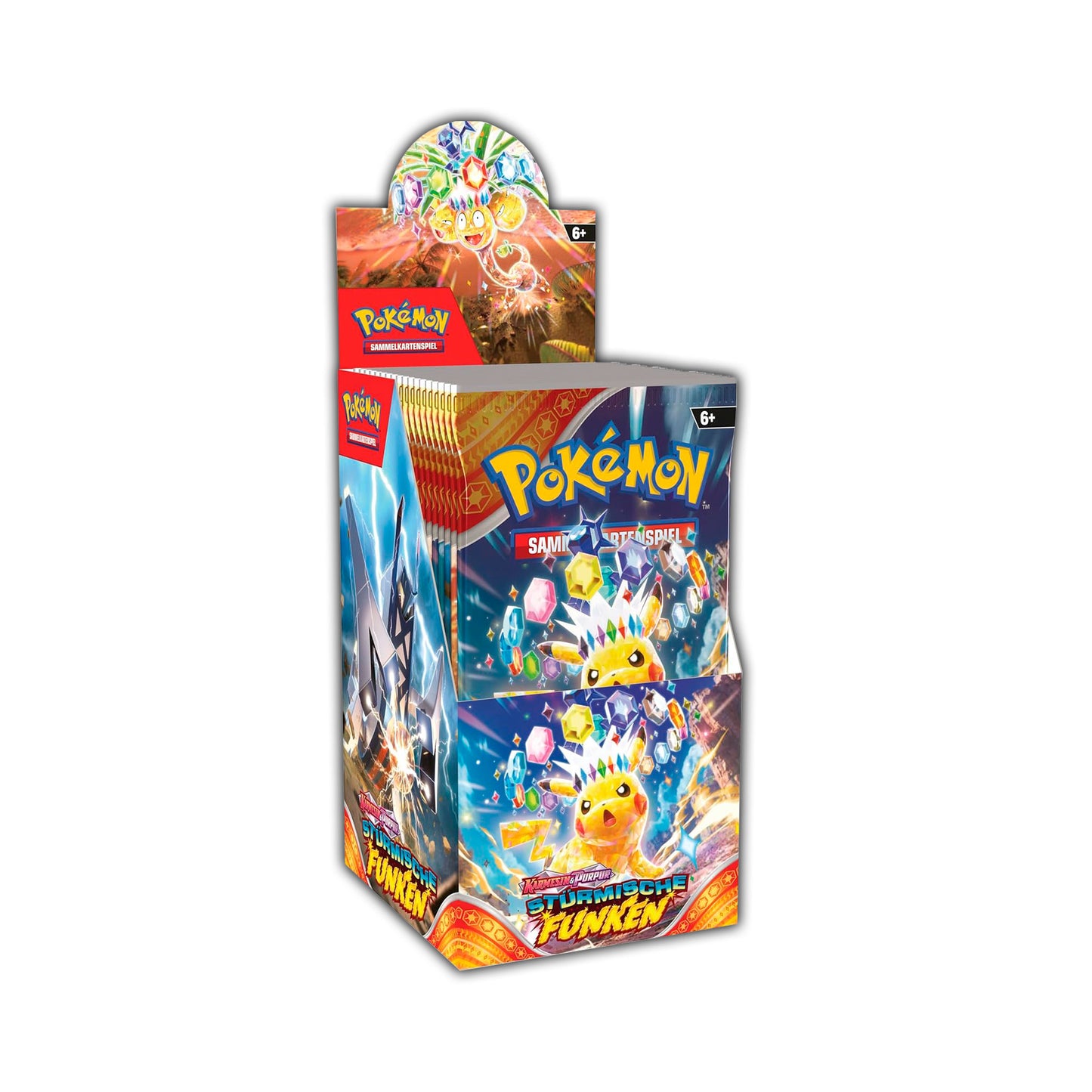 Pokémon Sammelkartenspiel: 18er Booster Display - KP08 Stürmische Funken (DE)