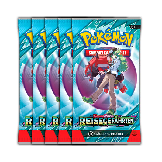 Pokémon Sammelkartenspiel: Booster Pack, zufällige Motivauswahl - Reisegefährten (DE)