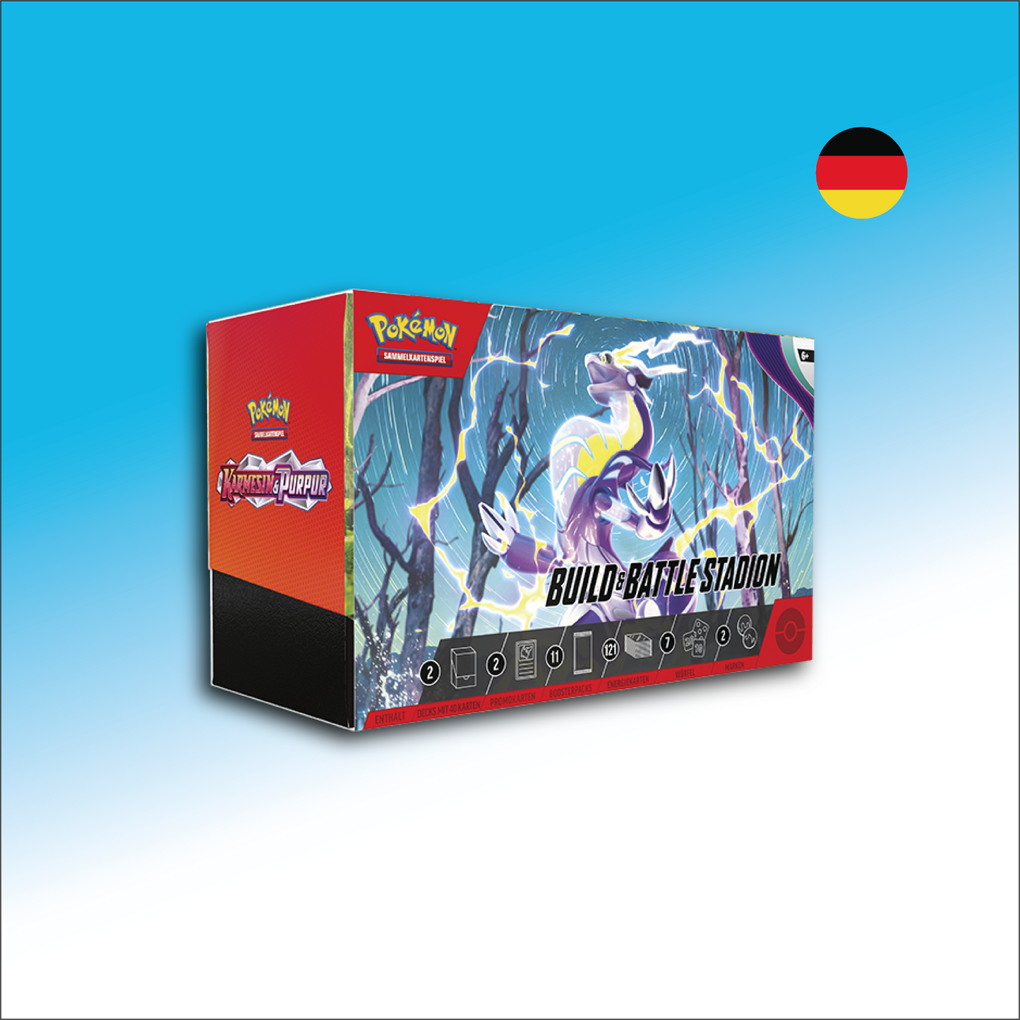 Pokémon Sammelkartenspiel Build & Battle Stadion - Karmesin & Purpur DE