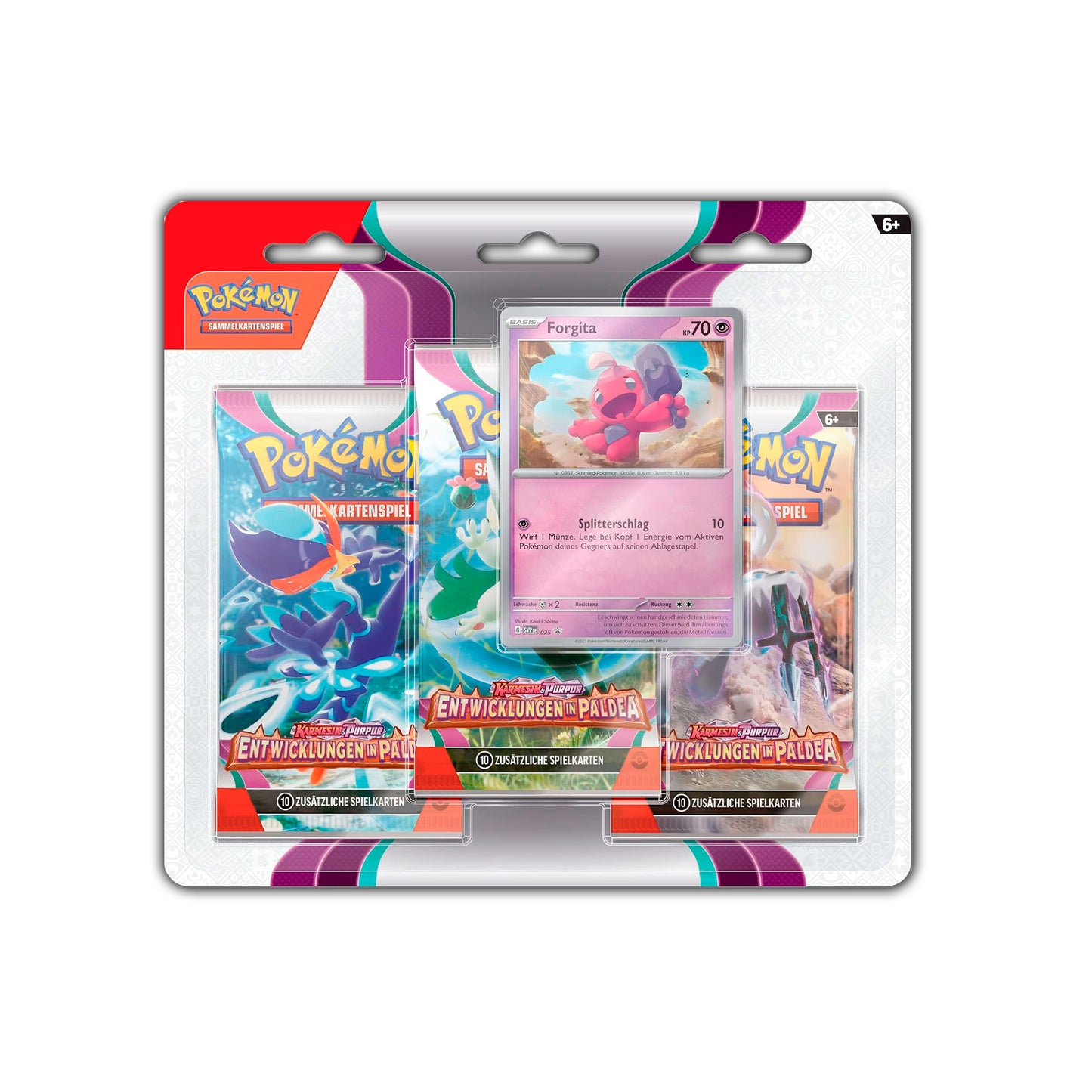 Pokémon Sammelkartenspiel: 3er Blister, verschiedene Stile - Entwicklungen in Paldea (DE)