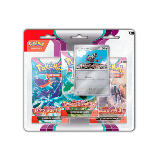 Pokémon Sammelkartenspiel: 3er Blister, verschiedene Stile - Entwicklungen in Paldea (DE)