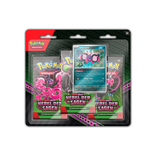 Pokémon Sammelkartenspiel: 3er Blister - Nebel der Sagen (DE)