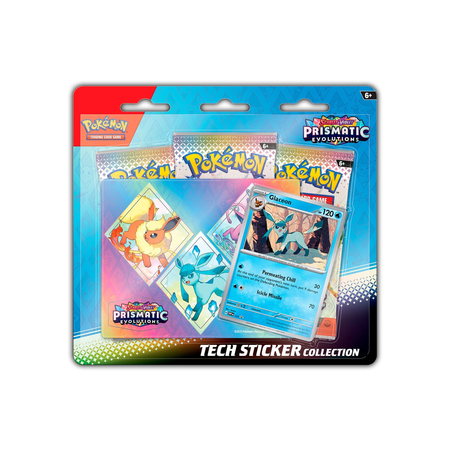 Pokémon TCG: Tech Sticker Collection, verschiedene Stile - Prismatic Evolutions (EN)