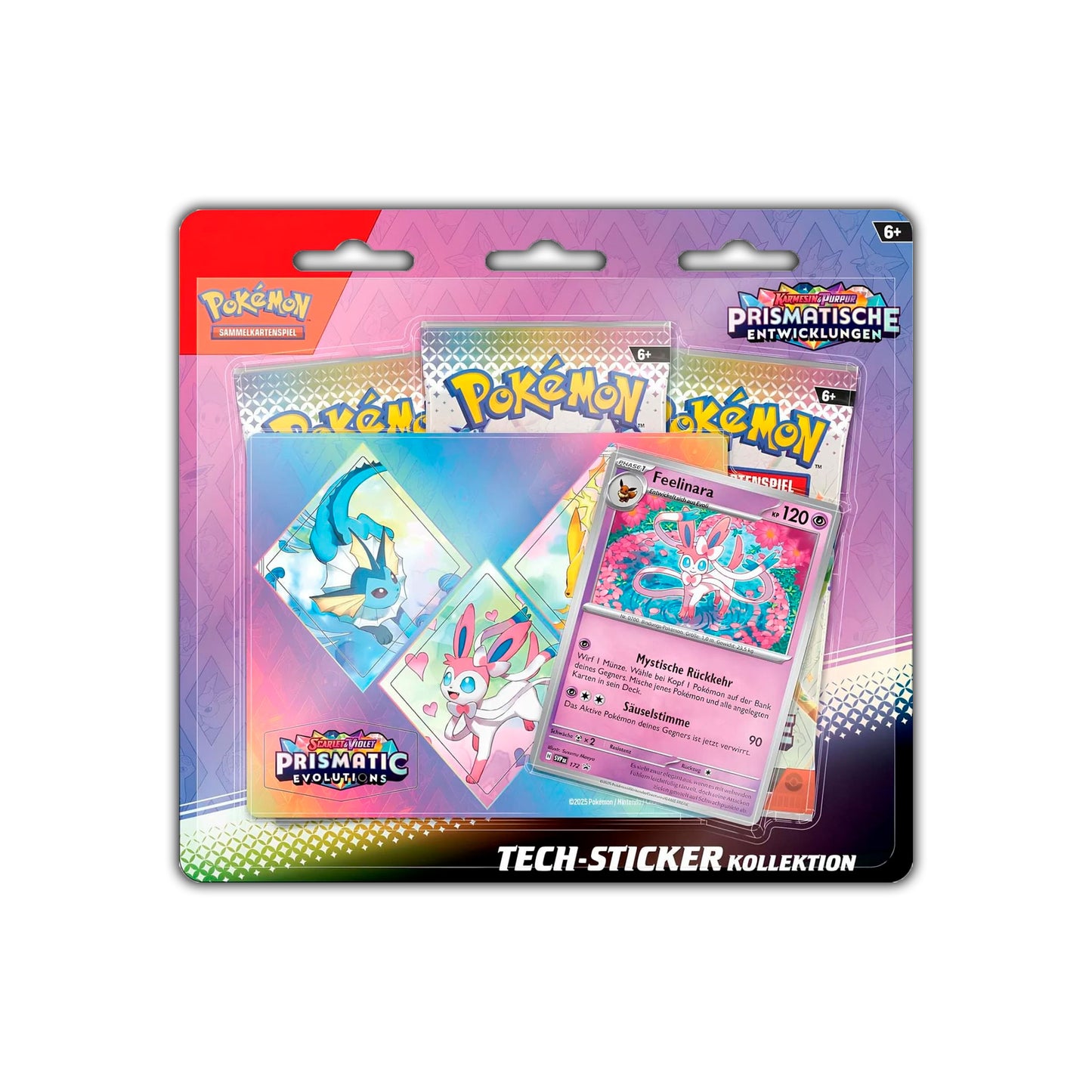 Pokémon Sammelkartenspiel: Tech-Sticker-Kollektion, verschiedene Stile - Prismatische Entwicklungen (DE)