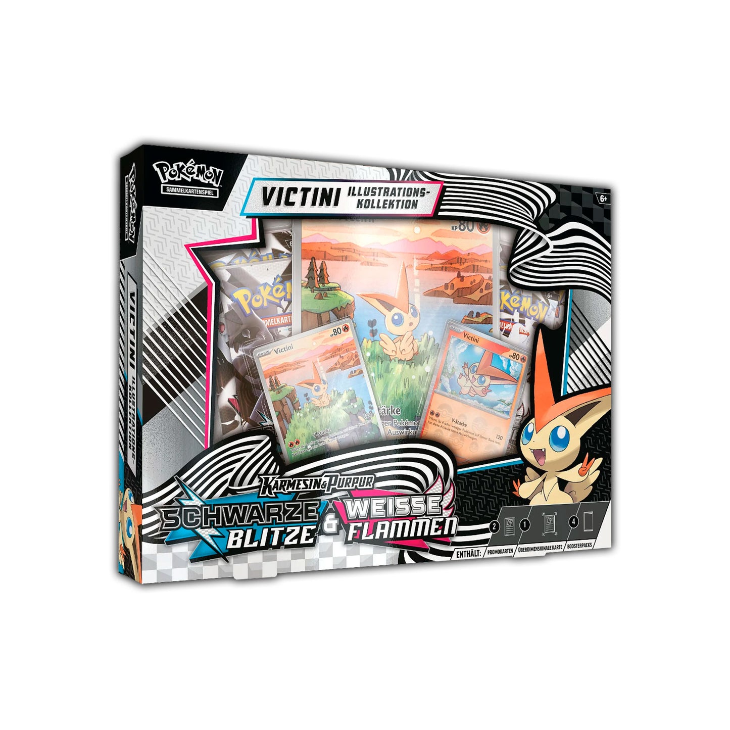 Pokémon Sammelkartenspiel: Illustrations-Kollektion - Schwarze Blitze & Weisse Flammen - Victini (DE)