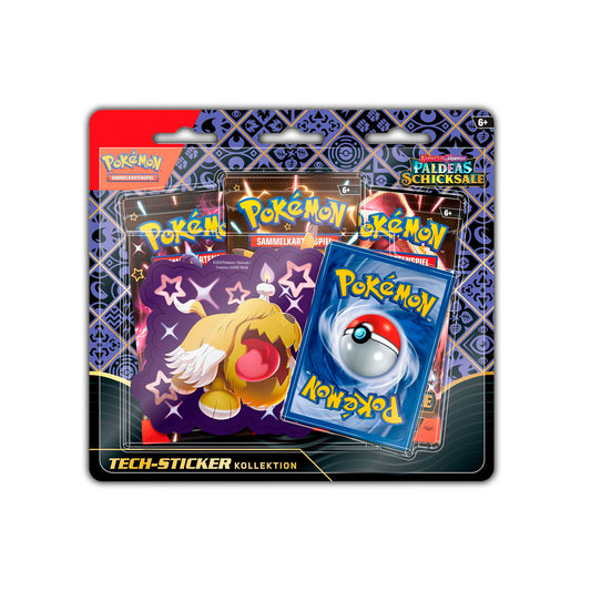 Pokémon Sammelkartenspiel 3er Blister, verschiedene Stile - Paldeas Schicksale (DE)