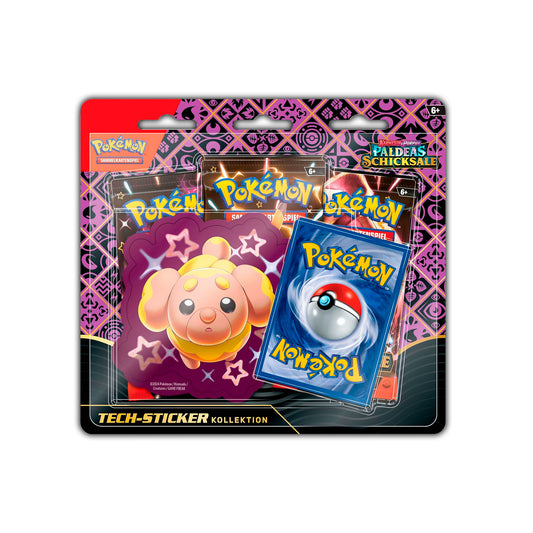 Pokémon Sammelkartenspiel 3er Blister, verschiedene Stile - Paldeas Schicksale (DE)