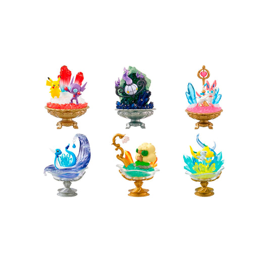 RE-MENT Pokémon Figuren: 6er Display – Gemstone Collection 2 (JP)