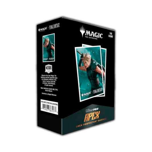 Ultra·PRO 105ct APEX Deck Protector Sleeves: Magic: The Gathering | Final Fantasy - Cloud, Planet's Champion