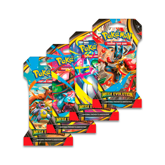 Pokémon TCG: Sleeved Booster - Mega Evolution, zufällige Motivauswahl (EN)
