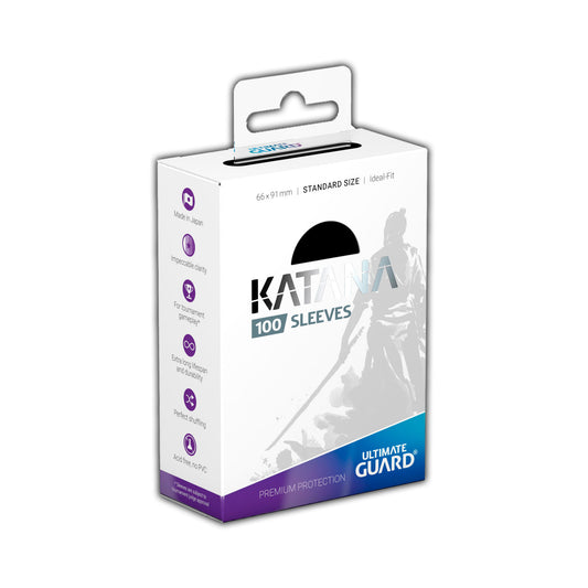 ULTIMATE GUARD 100er Katana Sleeves, Standard Size, schwarz
