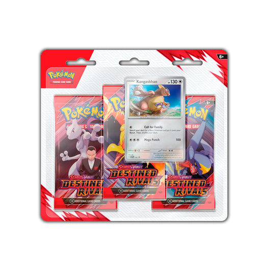 Pokémon TCG 3er Blister, verschiedene Stile - Destined Rivals (EN)