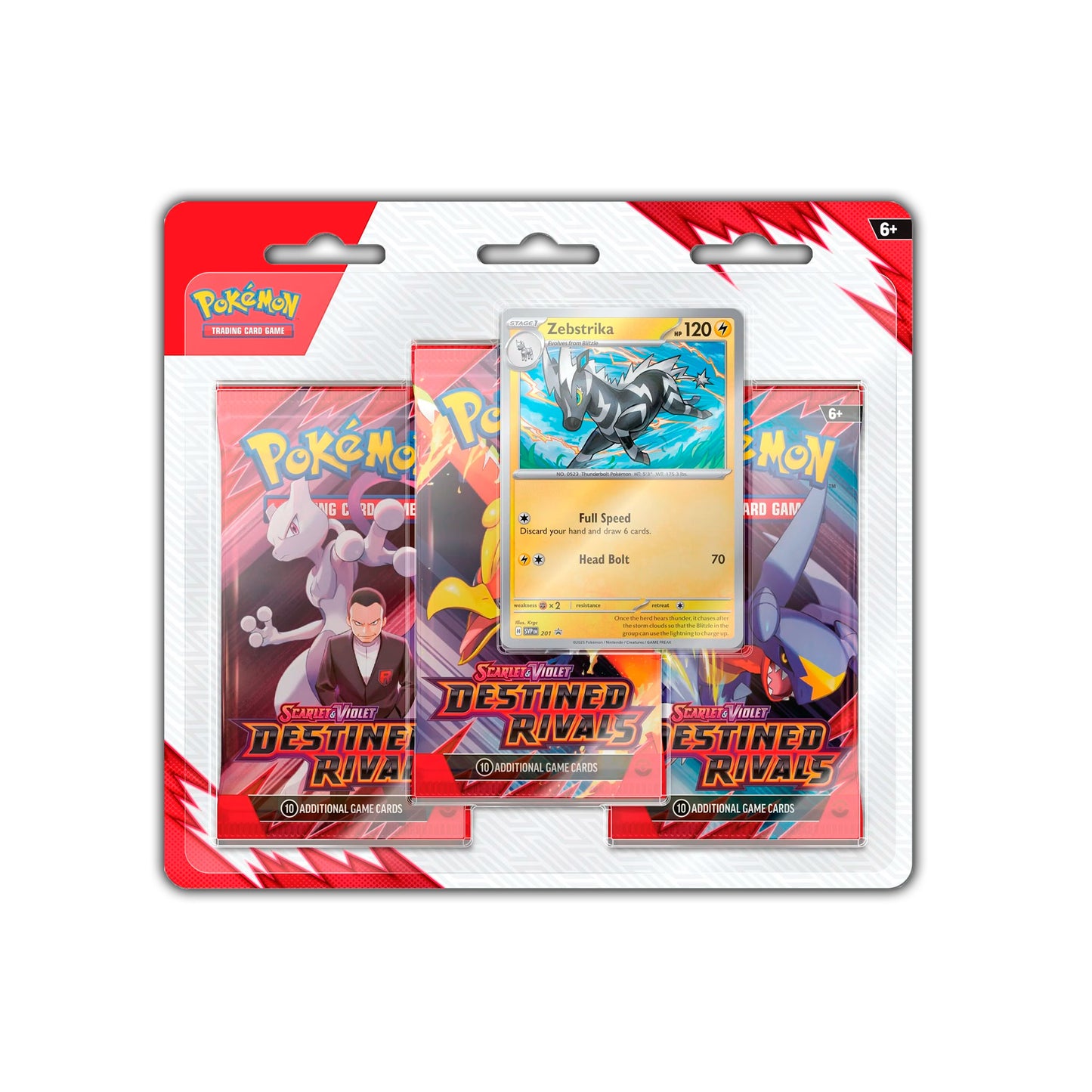 Pokémon TCG: 3er Blister, verschiedene Stile - Destined Rivals (EN)