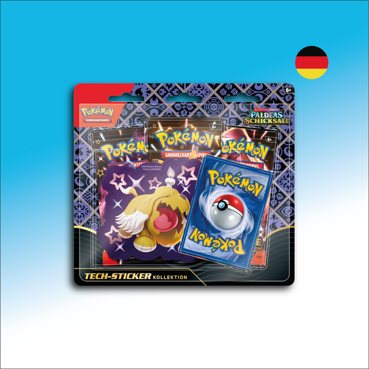 Pokémon Sammelkartenspiel 3er Blister, verschiedene Stile - Paldeas Schicksale DE
