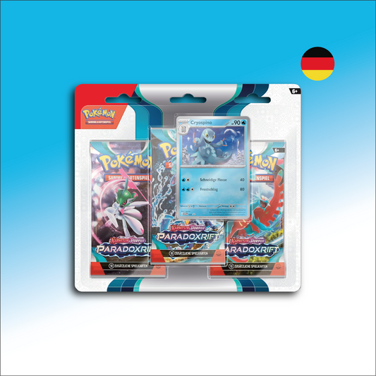 Pokémon Sammelkartenspiel 3er Blister, verschiedene Stile - Paradoxrift DE