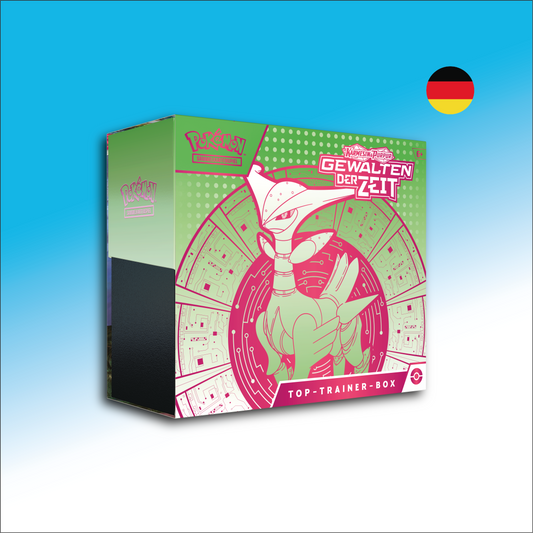 Pokémon Sammelkartenspiel Top-Trainer-Box Gewalten der Zeit - verschiedene Stile DE