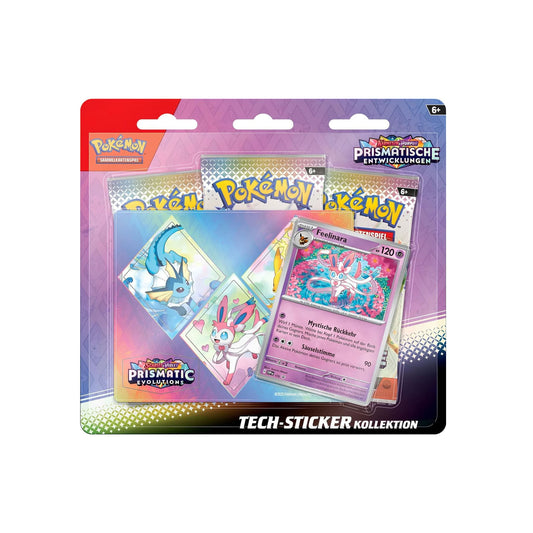 Pokémon Sammelkartenspiel Tech-Sticker-Kollektion, verschiedene Stile - Prismatische Entwicklungen (DE)