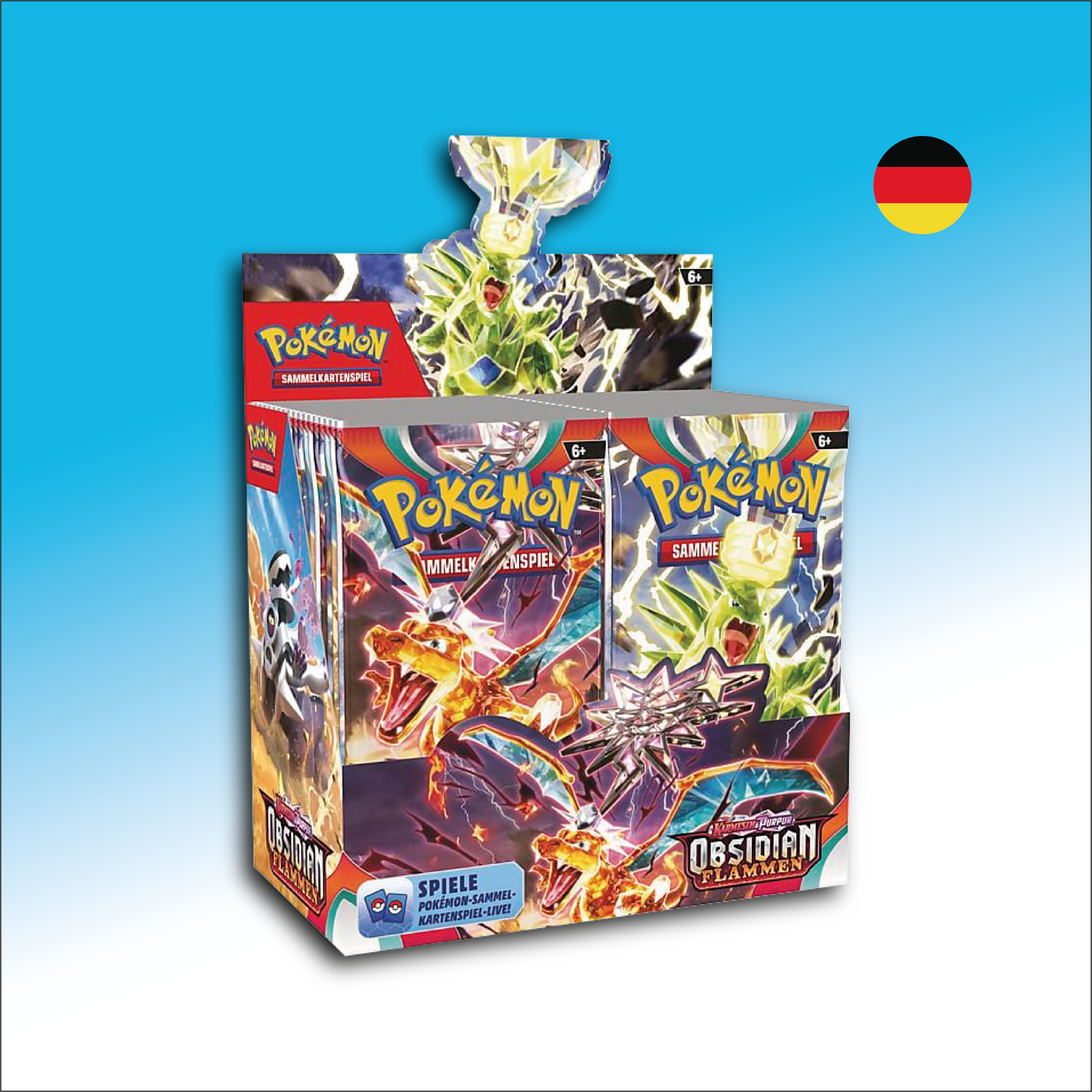 Pokémon Sammelkartenspiel 36er Booster Display - KP03 Obsidianflammen DE